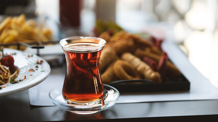 Tea and its accompanying delicacies...