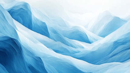 Obraz premium Explore the ethereal beauty of gradient blue mountains in a tranquil background