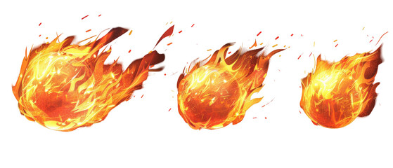 Meteoric Flames: Capturing Motion and Impact