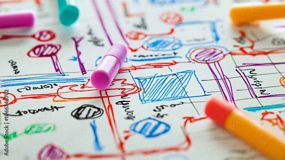 Aufkleber Enhance business operations by utilizing effective planning strategies and visual mapping techniques for optimal efficiency