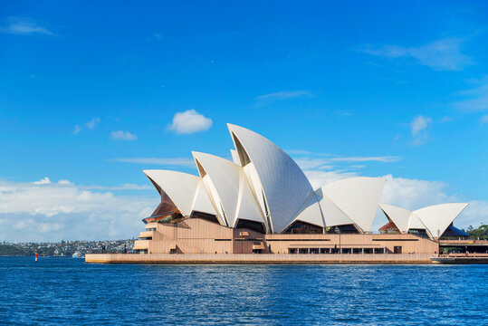 Distinctive building of Sydney Opera House&nbsp;- multi-venue performing arts centre. It is the most famous tourist attraction in Sydney, New South Wales, Australia.