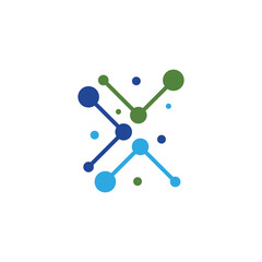 Molecule logo illustration vector template