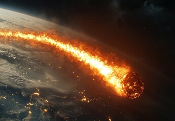 Fototapeta premium Fireball Impact.