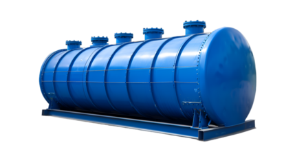 A sewage treatment plant tank isolated on white background