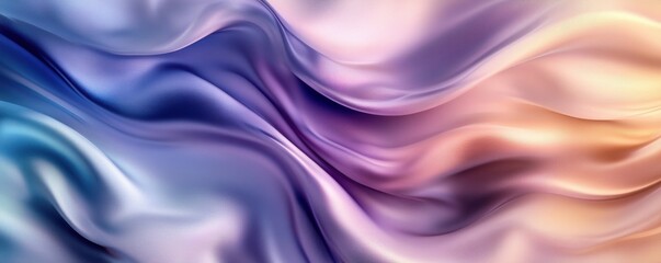 Fototapeta premium Luxurious abstract background with soft pastel fabric folds in flowing design that exudes grace and elegance