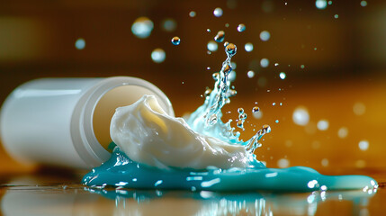 Squeezed Toothpaste Tube with Fresh Dollop