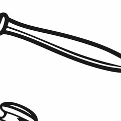 Gavel Illustration: Symbol of Justice and Law
