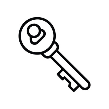 recommend clip art: Vintage Skeleton Key Outline Icon, Minimalist black outline of a vintage skeleton key, representing security, access, and antiquity, ideal for retro and key-related designs.
                    