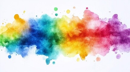 Vibrant Colorful Watercolor Abstract Background