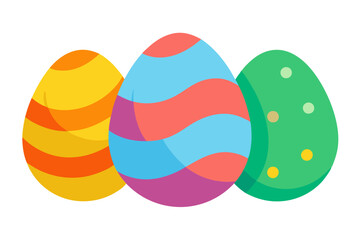 Easter Eggs | isolated vector illustration on white background