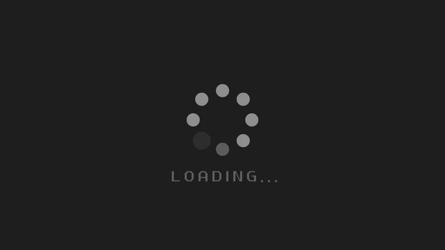 please wait loading animation