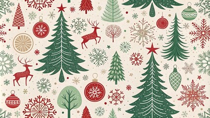 Seamless Christmas background
