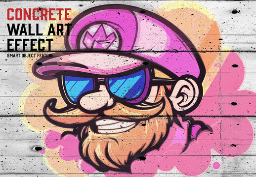 Concrete Wall Art with Generative AI