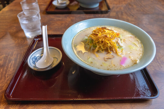 Nagasaki Champon,  frying pork, seafood and vegetables with lard, chicken and pork bone soup, Nagasaki, Kyushu, Japan