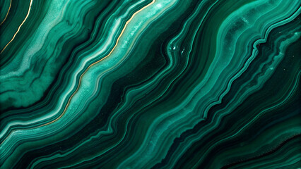 Obraz premium Polished Green Marble Slab Background for High-End Decor