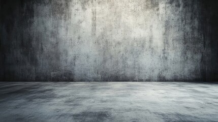Grunge wall background with a textured cement finish creates a striking concrete pavement effect. This grunge wall background offers versatile copy space for creative projects.