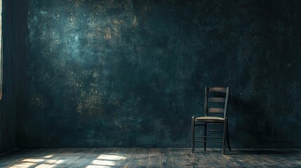 Grunge dark studio room backdrop creates a versatile setting perfect for various artistic expressions, emphasizing the rich textures and moody atmosphere ideal for photography.