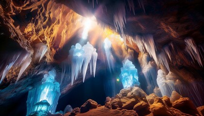 Fototapeta premium Explore the connections between geology and art. 