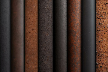 Textured Metal Surfaces in Various Shades