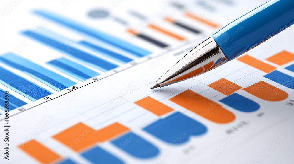 Poster diverse team in a strategic financial meeting analyzing growth charts and financial projections, rep