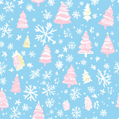 Cozy Seamless Christmas Pattern, Wallpaper Pattern, Seasonal, Festive, Holidays, Xmas.