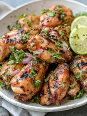 Marinated Grilled Chicken Wings with Fresh Herbs