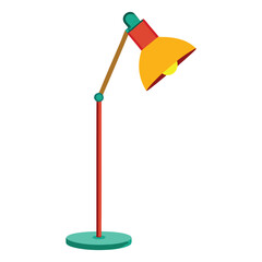 floor lamp on white background