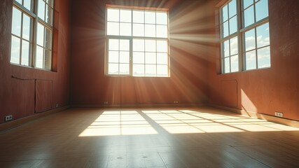 Empty Room with Sunlight - High Resolution Documentary Photography