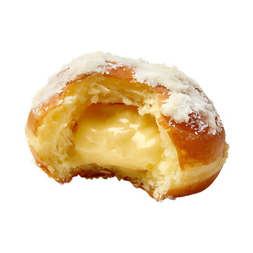 Bomboloni Donut on Transparent Background
