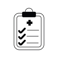 report glyph icon with white background vector stock illustration