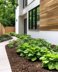 Vibrant vegetable garden thriving with fertilizer-rich soil and lush organic mulch for healthy growth.