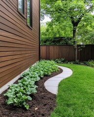 Obraz premium Vibrant vegetable garden thriving with fertilizer-rich soil and lush organic mulch for healthy growth.