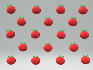 background with red fruit tomato and apples