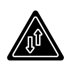 Traffic Sign glyph icon