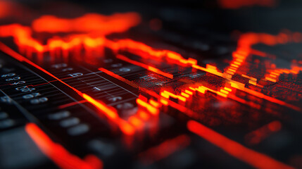 Analyzing the relationship between economic failures and currency fluctuations through visual graph