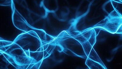 Blue Abstract Waves.