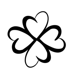 St. Patrick's Day. Retro Style Emblems leaf clover