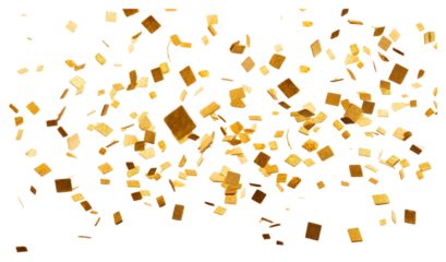 PNG Confetti backgrounds paper gold transparent background
