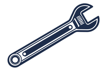 wrench isolated on white background vector illustration