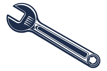 wrench isolated on white background vector illustration