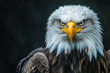 Obraz premium Bald Eagle, angry expression