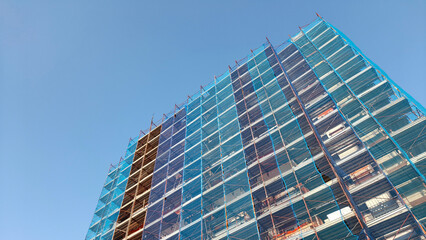 Lavori in corso nel cantiere edile