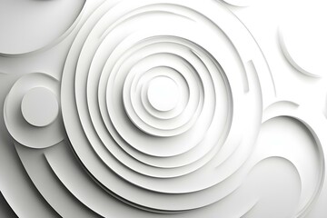 Fototapeta premium Minimalist Design Featuring Concentric Monochrome Circles
