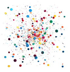 PNG Confetti backgrounds white background celebration.