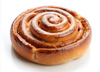 Fototapeta premium cinnamon roll isolated