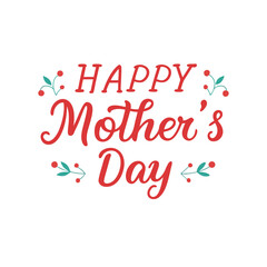 happy mothers day lettering