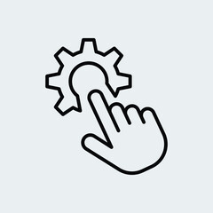 Click on settings icon