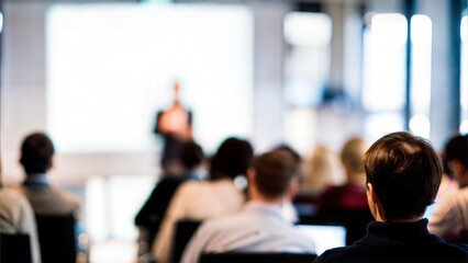 Sales Conference Blur - Background blur showing attendees at a sales-focused conference.
