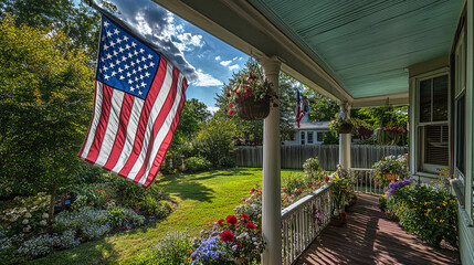 American flag USA national veteran memorial day fourth of July remember and honor background