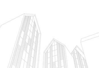Fototapeta premium Architecture building. Design background vector illustration